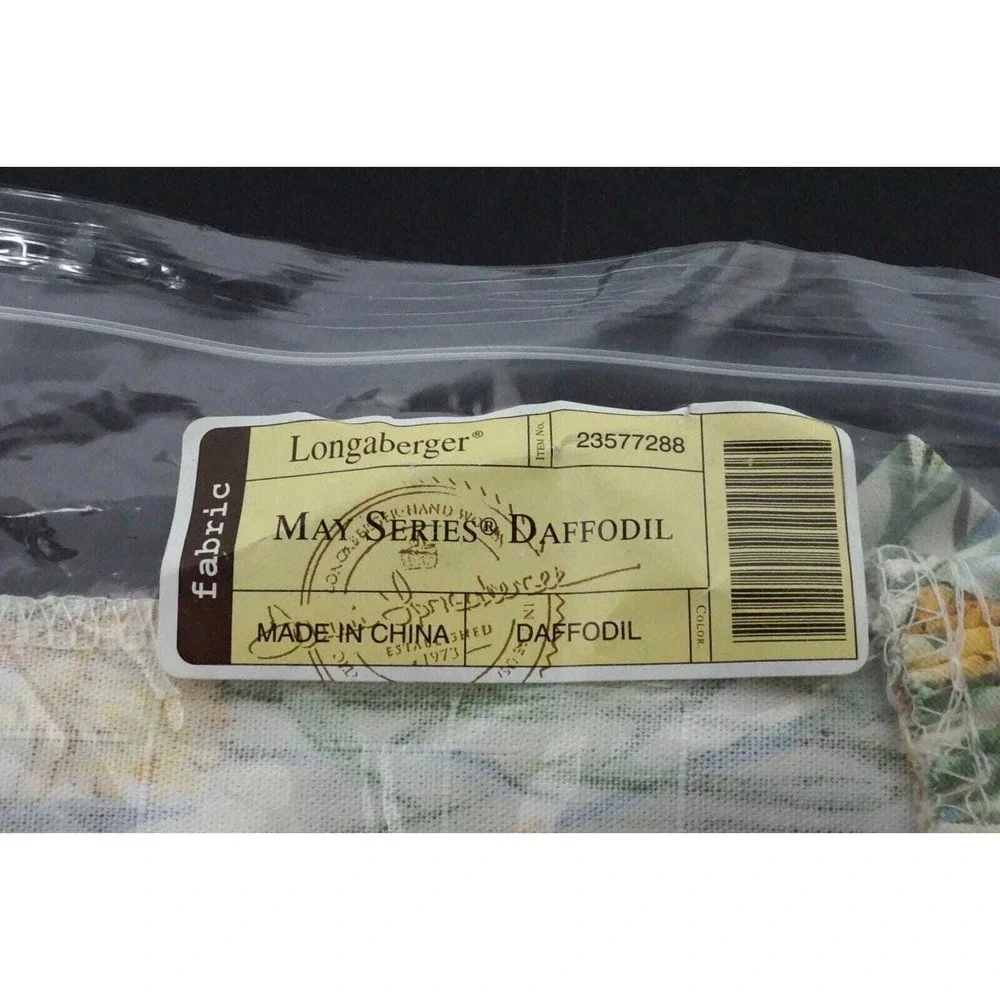 Longaberger 2008 Daffodil Basket LINER ONLY May Series Full-Size #23577288 NEW